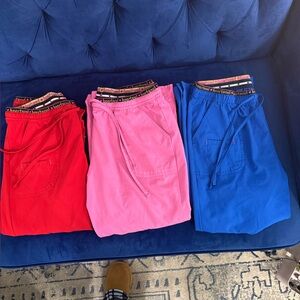 3 pairs of medium Heart Soul scrub pants